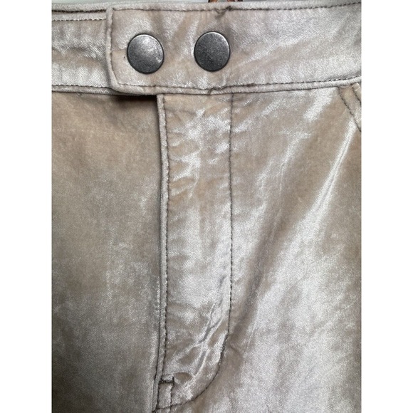 Free People Sweet Jane Women’s Champagne Mid Rise Velvet Jeans Size 31 - Picture 5 of 11